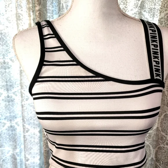PINK Victoria Secret Women's Ultimate Logo Strap Sports Crop - Picture 4 of 8